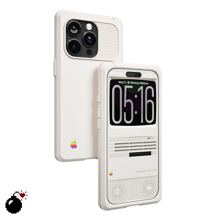 Gentle Bomb Macintosh II Minimalist Vintage iPhone Case