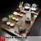 bàn trà điện giá rẻ Ấm đun nước tự động kiểu Yongquan tích hợp khay trà bộ trà thủy tinh nhà phòng khách hoàn chỉnh Bộ trà Kung Fu mẫu bàn trà điện Bàn trà điện