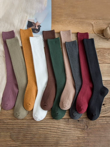 Tide, демисезонные носки, весенние японские хлопковые цветные гольфы, по фигуре, средней длины