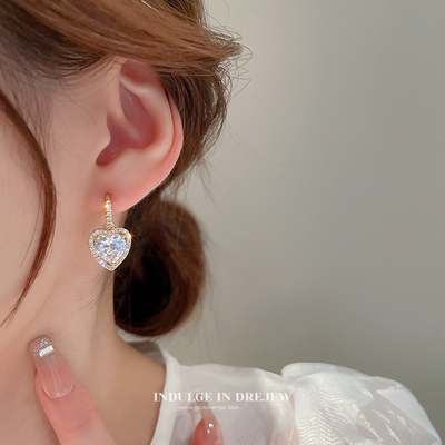 taobao agent Zirconium, small design advanced earrings, trend of season