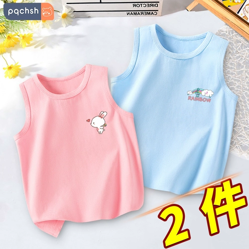 Детская хлопковая майка, летняя одежда, 1-3 лет, эффект подтяжки