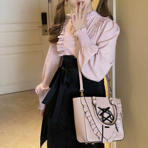 Оригинальная милая сумка через плечо, сумка на одно плечо, элегантная изысканная лента