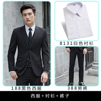 Пиджак классического кроя, штаны, рубашка