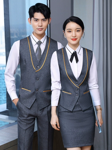 Жилет для работы, комплект для отеля, лонгслив, униформа