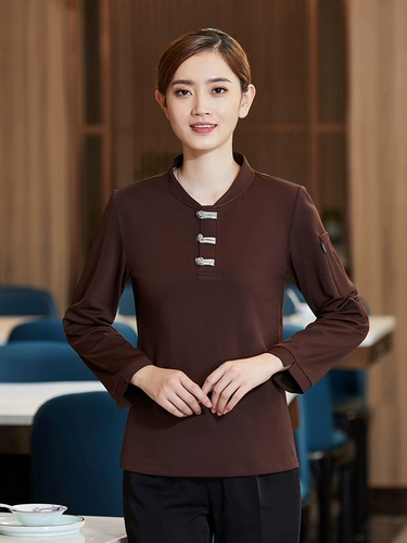 Летняя дышащая футболка для работы, чай с молоком, короткий рукав