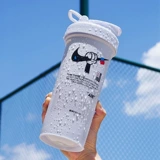 Портативный пластиковый вместительный и большой матовый чайник для воды для спортзала, защита при падении