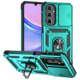 Black Sliding Camera Cover Kickstand Ring Textured Grip Phone Case for Samsung Galaxy A56