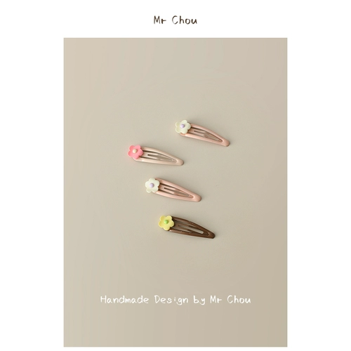 Детская мультяшная заколка для волос, шпильки для волос, челка, в корейском стиле, с медвежатами