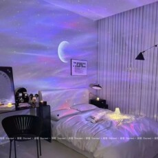 лампа 梦幻北极光满天星空投影灯蓝牙音响氛围情调小夜灯少女心生日礼物