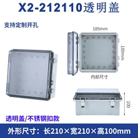 Peacock Blue 210*210*100 прозрачный