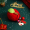 Рождественское яблоко - Красно - зеленый Счастливого Рождества + Санта - Клаус