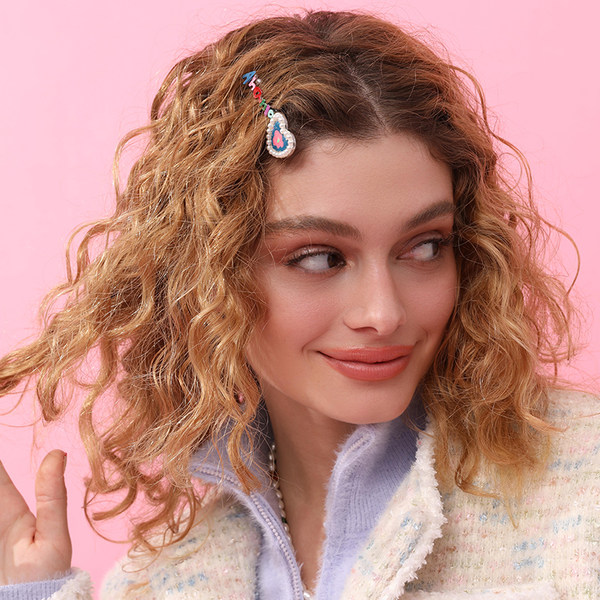 [[[[[[[[[[[[[[[[ выкуп 】Ахания X DNT/Корейский огонь дизайн смысл titanium сердце жемчужина письмо брошь