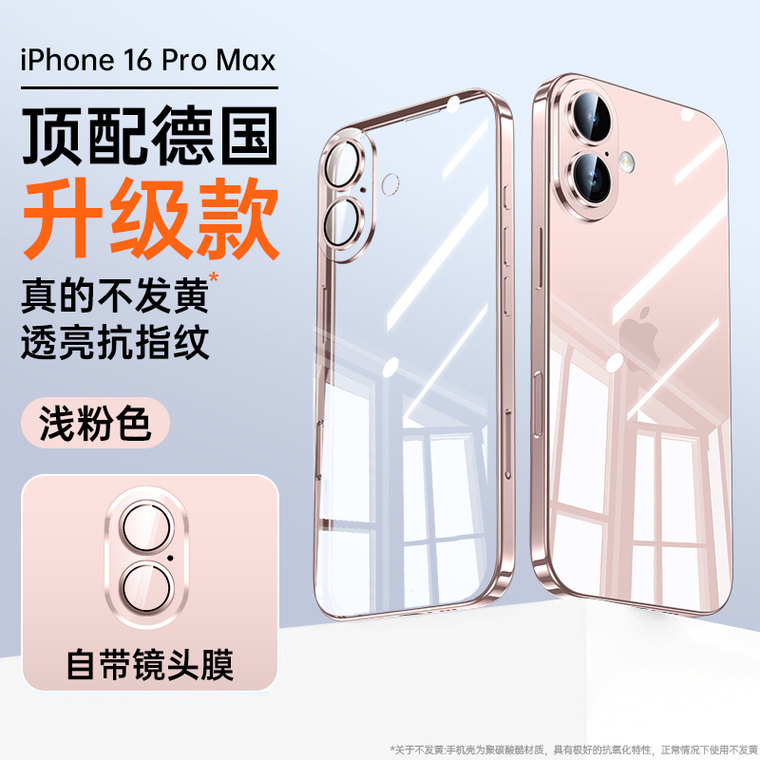 16, 16 Pro, 16 Plus, 16 Pro Max – Transparent Clear Silicone iPhone Case