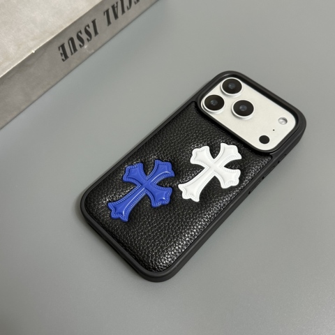 Matte 3D Cross Pattern Pebbled Synthetic Leather – Pro/Plus/Max/Air – 17, 16, 15, 14, 13, 12 iPhone Case