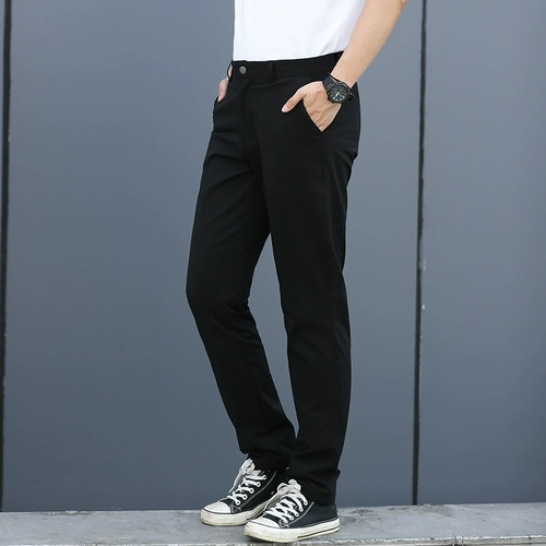 Рабочие черные летние тонкие тактические штаны, облегающий крой