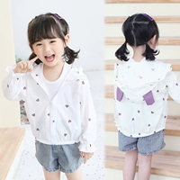 Детский солнцезащитный крем, летняя хлопковая детская одежда для защиты от солнца, легкая и тонкая осенняя куртка