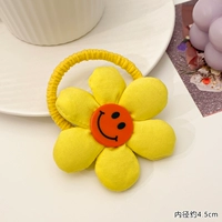 11#Желтый смайливый лицо цветы веревки для волос