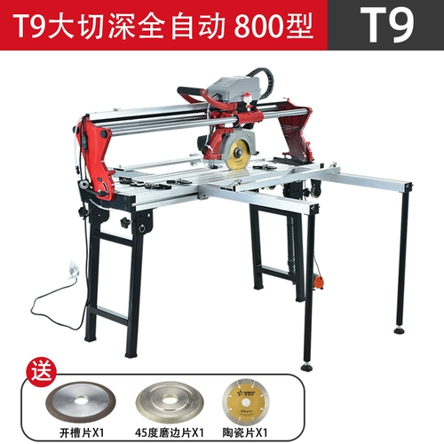 Крупная многофункциональная электрическая настольная режущая машина полная автоматическая плитка плитка плитка разрезание 45 градусов.