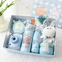 Стакан, машина для пузырьков, ночник, ароматизированный чай, зонтик, подарочная коробка, единорог