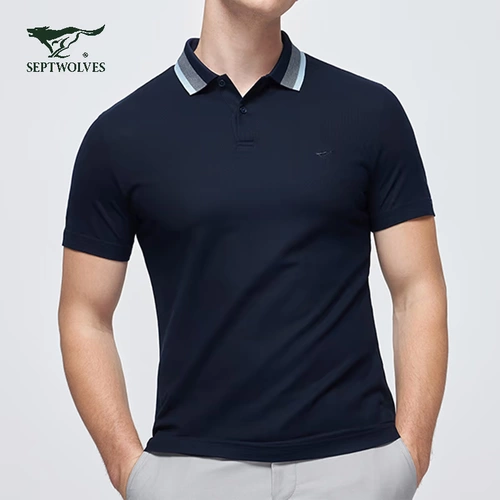 Septwolves, летняя футболка с коротким рукавом, хлопковая футболка polo, 2020