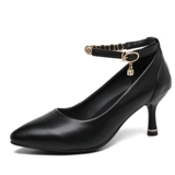 Высокая обувь, танцующие туфли, из натуральной кожи, мягкая подошва