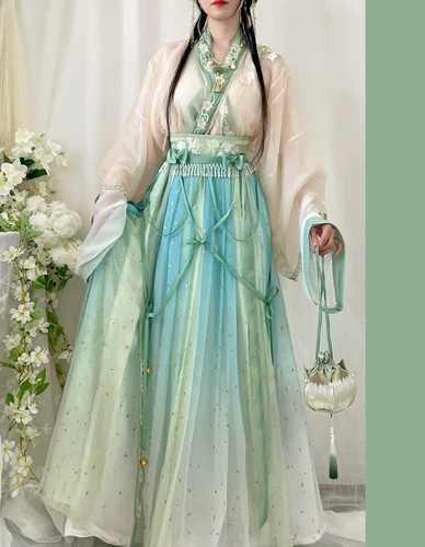 Yuxi Original Hanfu System Promotion System [Fengtianyue] Элементы и элементы HAN на вышивке талии, чтобы улучшить осеннюю модель