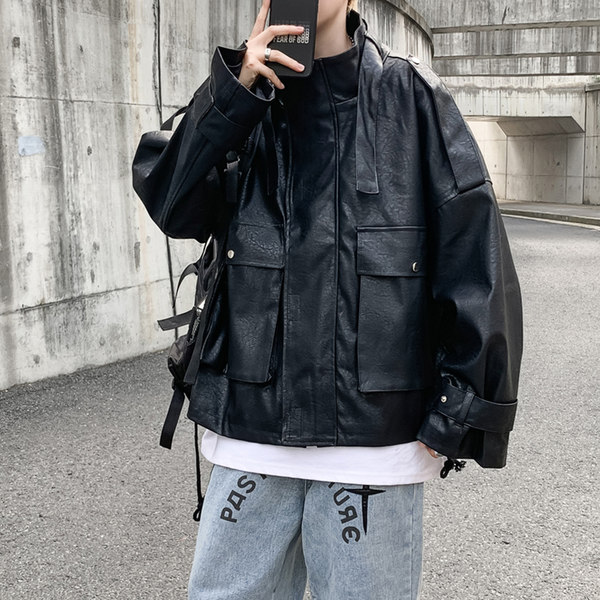 Tide, полиуретановая мужская дизайнерская куртка, европейский стиль, тренд сезона