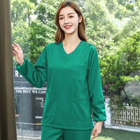 Зеленый лонгслив