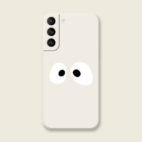 Phone Cases Covers Matte Liquid Silicone Googly Eyes Galaxy S24, Galaxy S24 Plus, Galaxy S24 Ultra, Galaxy S23, Galaxy S23 Plus, Galaxy S23 Ultra, Galaxy S22, Galaxy S22 Plus, Galaxy S22 Ultra,