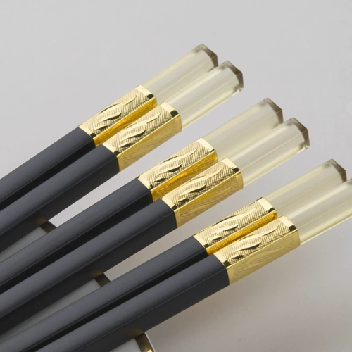 Металлические палочки для еды, нескользящая посуда, новая коллекция