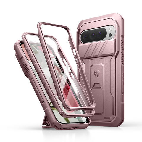 Dexnor Kickstand Camera Lens Protection Multifunctional 3 Layer Drop Resistant Heavy Duty 9, 9 Pro, 9 Pro XL Google Pixel