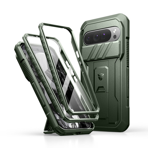 Dexnor Kickstand Camera Lens Protection Multifunctional 3 Layer Drop Resistant Heavy Duty 9, 9 Pro, 9 Pro XL Google Pixel