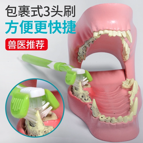 Зубная щетка с надписью с помощью собаки чист