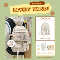 Белый значок, карточки, кукла, с медвежатами