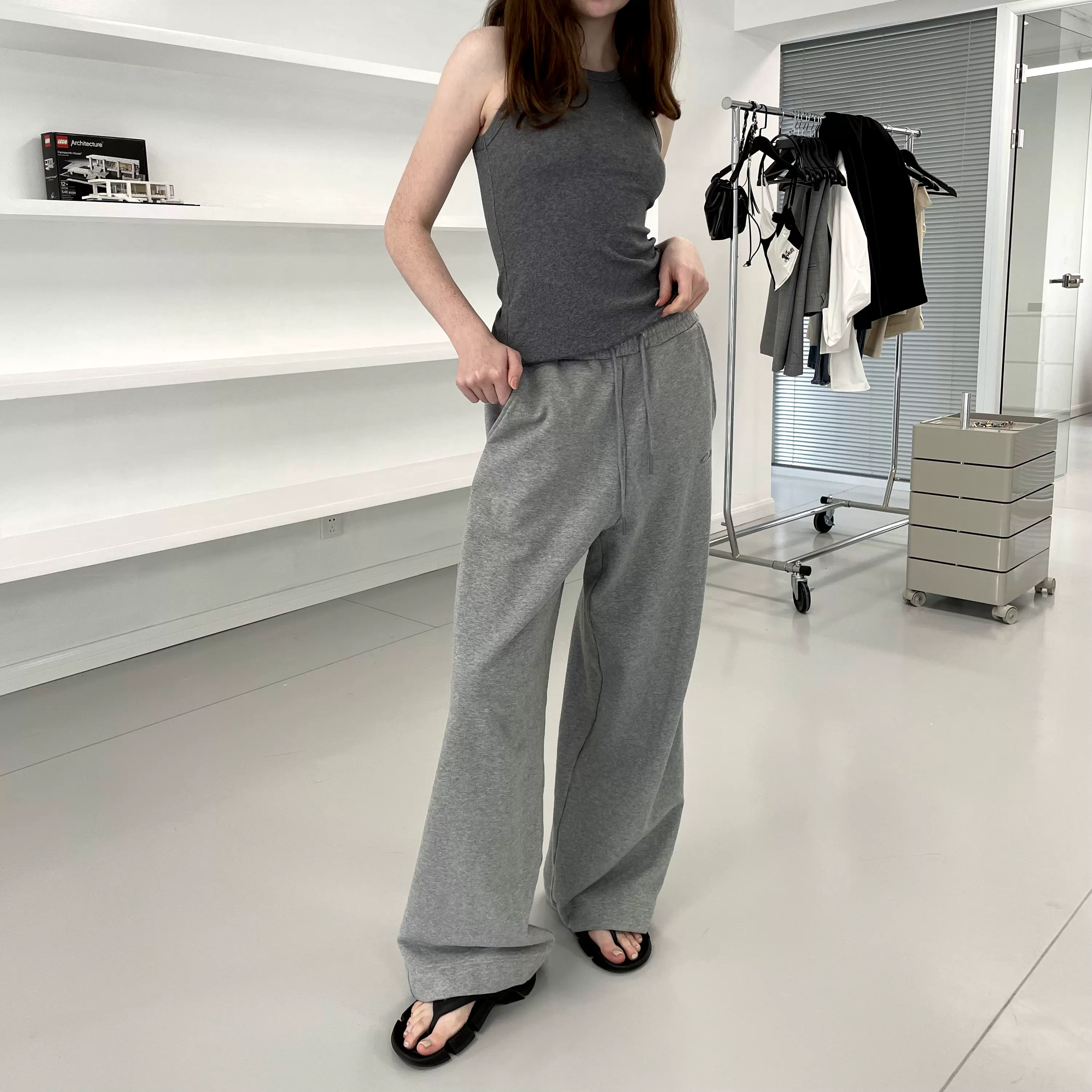 パンツ SUIT PANTS FaxCopyExpress WIDE-LEG-