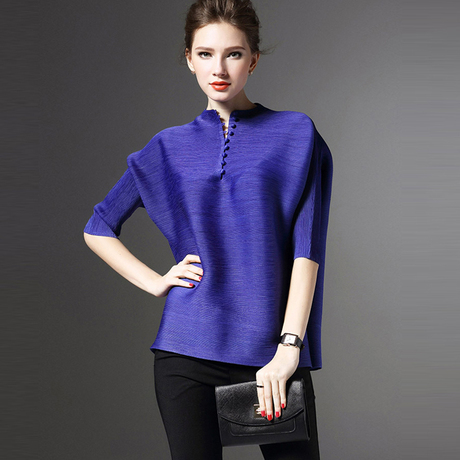 【女装上衣】_蝙蝠袖t恤图片_褶皱女装上衣价格_搭配分享 - 爱逛街