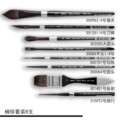 taobao agent Black Swan Black Velvet Watercolor Pen 3000S 3008S 3009S 3100ST professional art painting