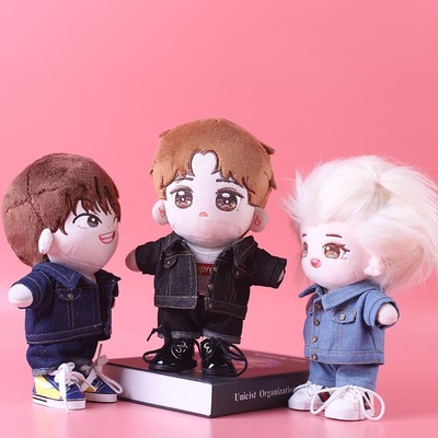 taobao agent Denim jacket, cotton doll, clothing, 15cm, 20cm