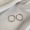 银色素圈耳环（2cm）
