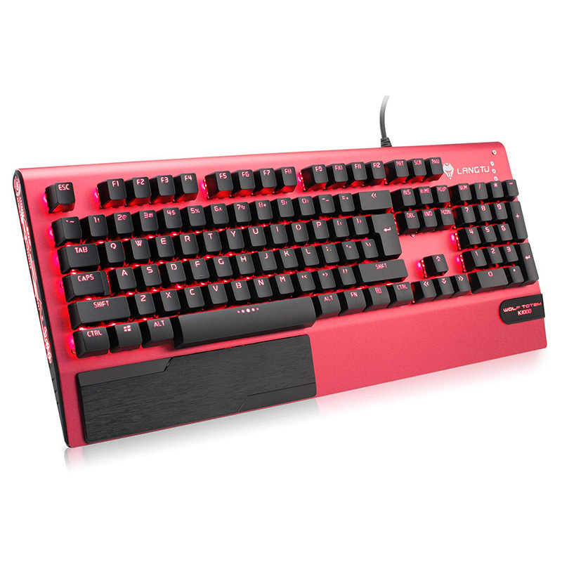 K1000KeyboardRedMechanical   Gaming   Key board   , Gamer   Mouse     With   PC   Gaming   Hea