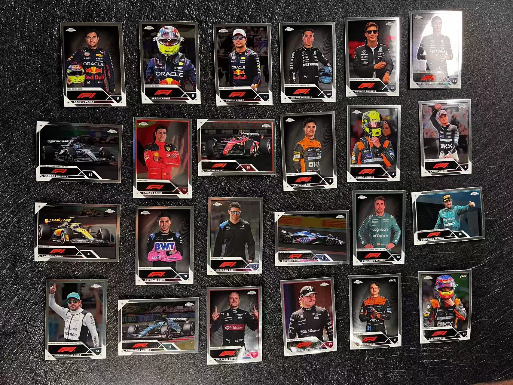 Карточка TOPPS Chrome F1 Racing 2023 BASE Коллекция 1 Пиастерлоно