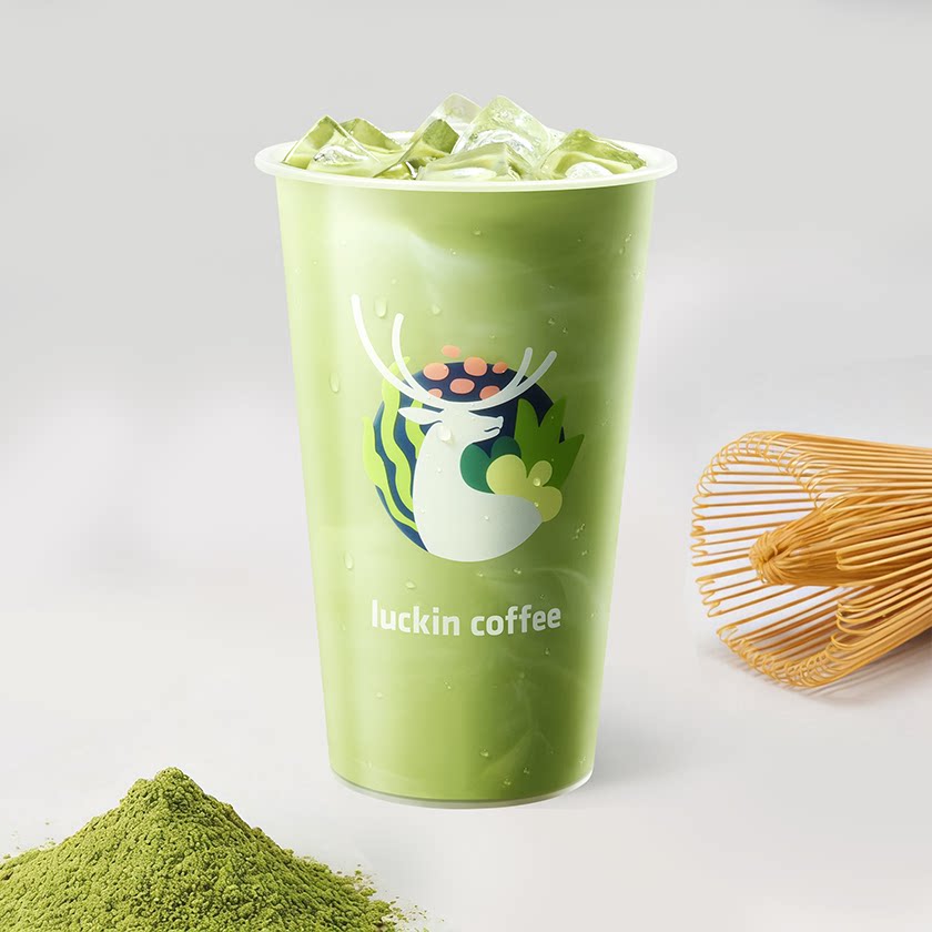 瑞幸咖啡抹茶丝绒拿铁兑换券1张