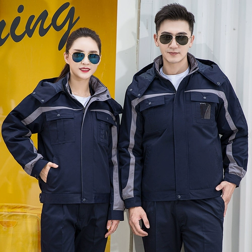 Зимняя короткая съемная куртка для работы подходит для мужчин и женщин, увеличенная толщина