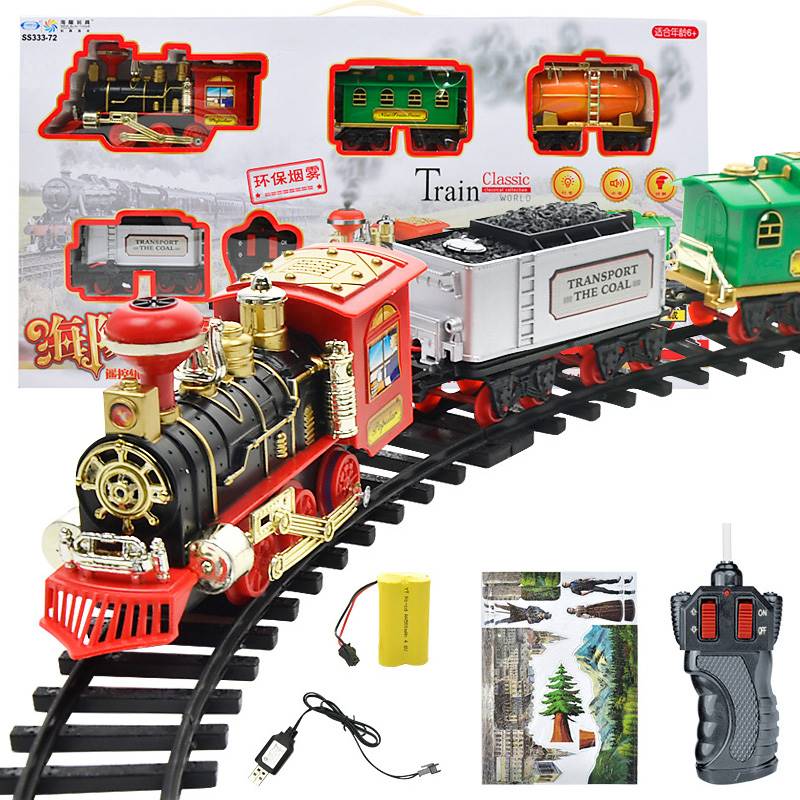 [USD 38.70] Kids Electric Small Train Railcar Toy Set Simulation High ...