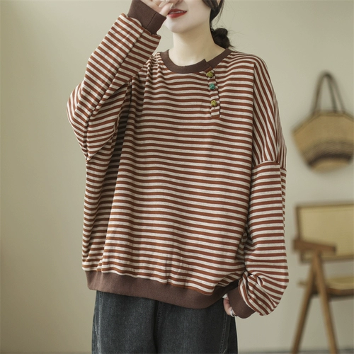 Лонгслив для матери, осенняя толстовка, для среднего возраста, коллекция 2023, оверсайз