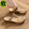 Hồng Crocs Nữ 2024 Mùa Hè Mới Áo Khoác Ngoài Kèm Váy Size Nhỏ 35 Dép Đi Biển Mùa Hè Jelly Xăng Đan giày lười lao động 