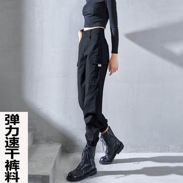 Осенние тонкие штаны для отдыха, по фигуре, высокая талия, свободный прямой крой