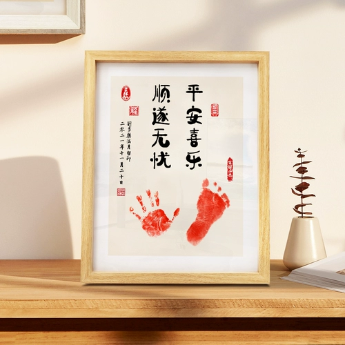 Детский отпечаток рук, отпечатки рук и ног для новорожденных для младенца, чернильная подушечка, фоторамка, сувенир