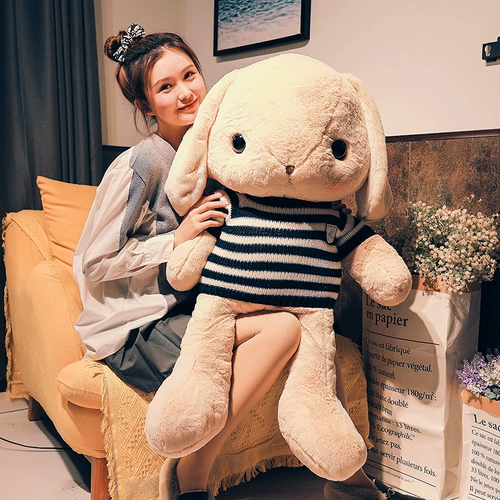 Милый большой плюшевый кролик, игрушка для сна, подушка, тряпичная кукла, подарок на день рождения