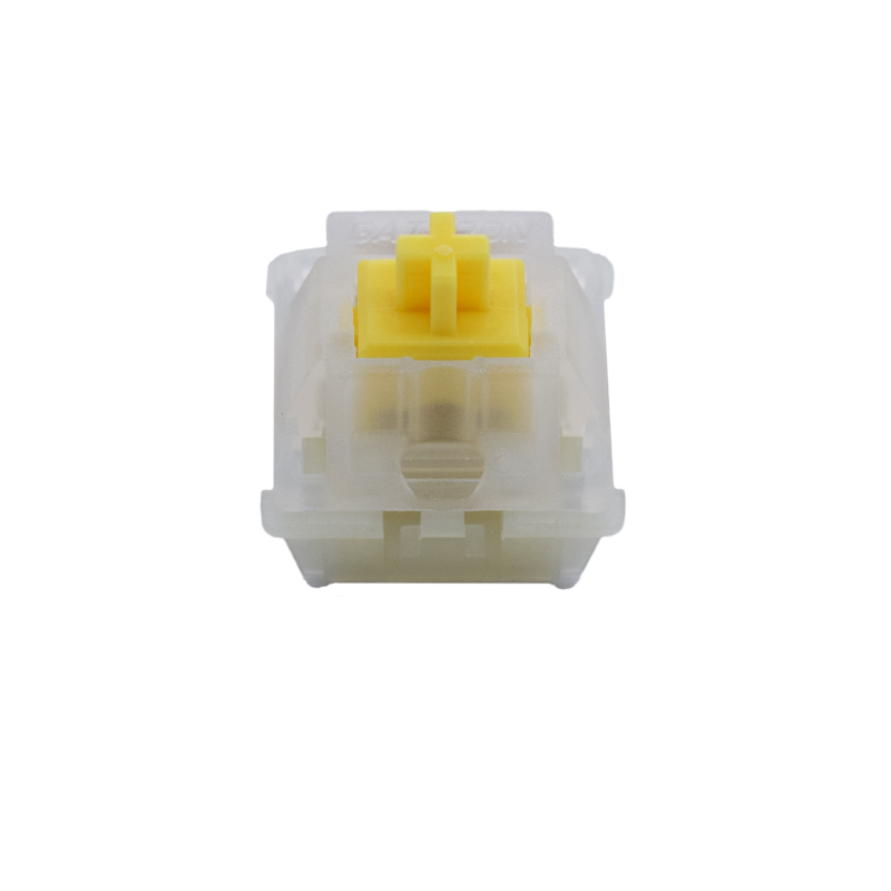 Ks-3x1 Upper And Lower Milky Yellow Axis 5 Feet 10GATERON Jiadalong KS-3 Mechanical keyboard Axial body G Yellow axis keyboard refit replace switch Black axis 5 pin